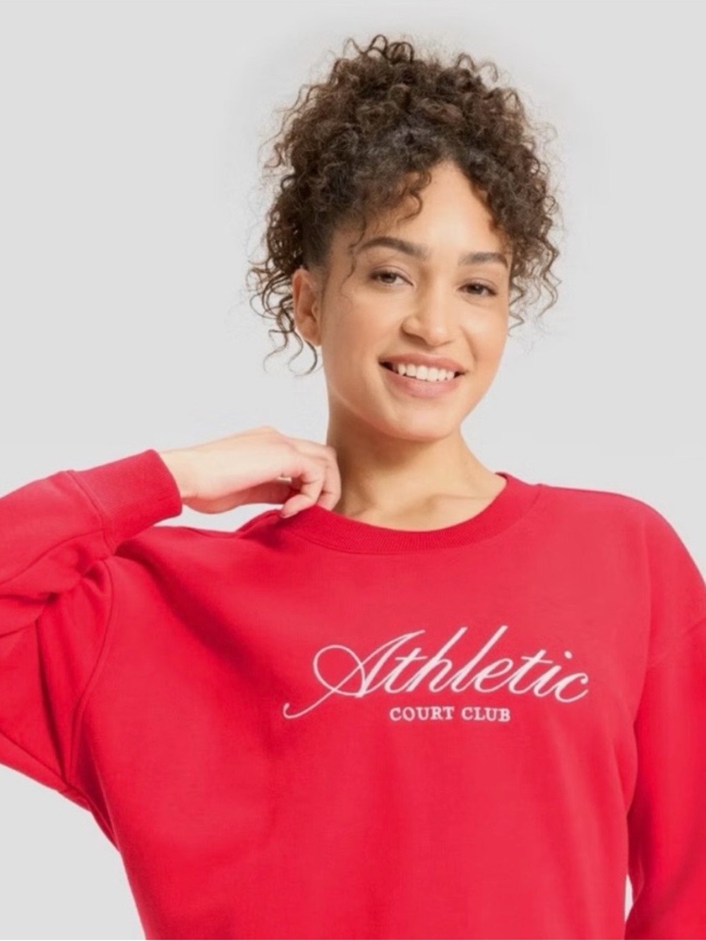 All In Motion French Terry Crewneck Sweatshirt “Athletic Club” - Picture 3 of 5